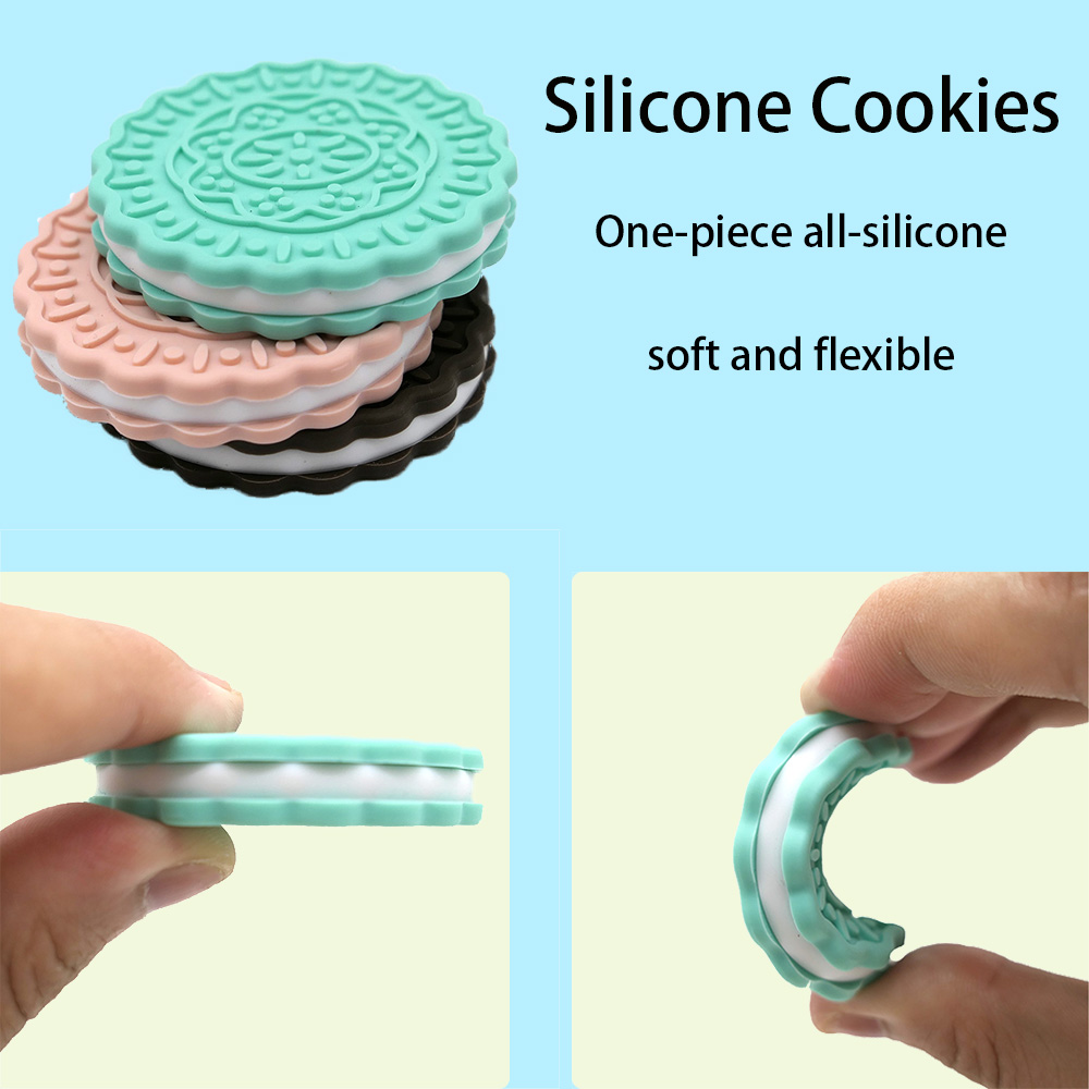 Baby Products Best - New Food-Grade Silicone Baby Cookies Teether