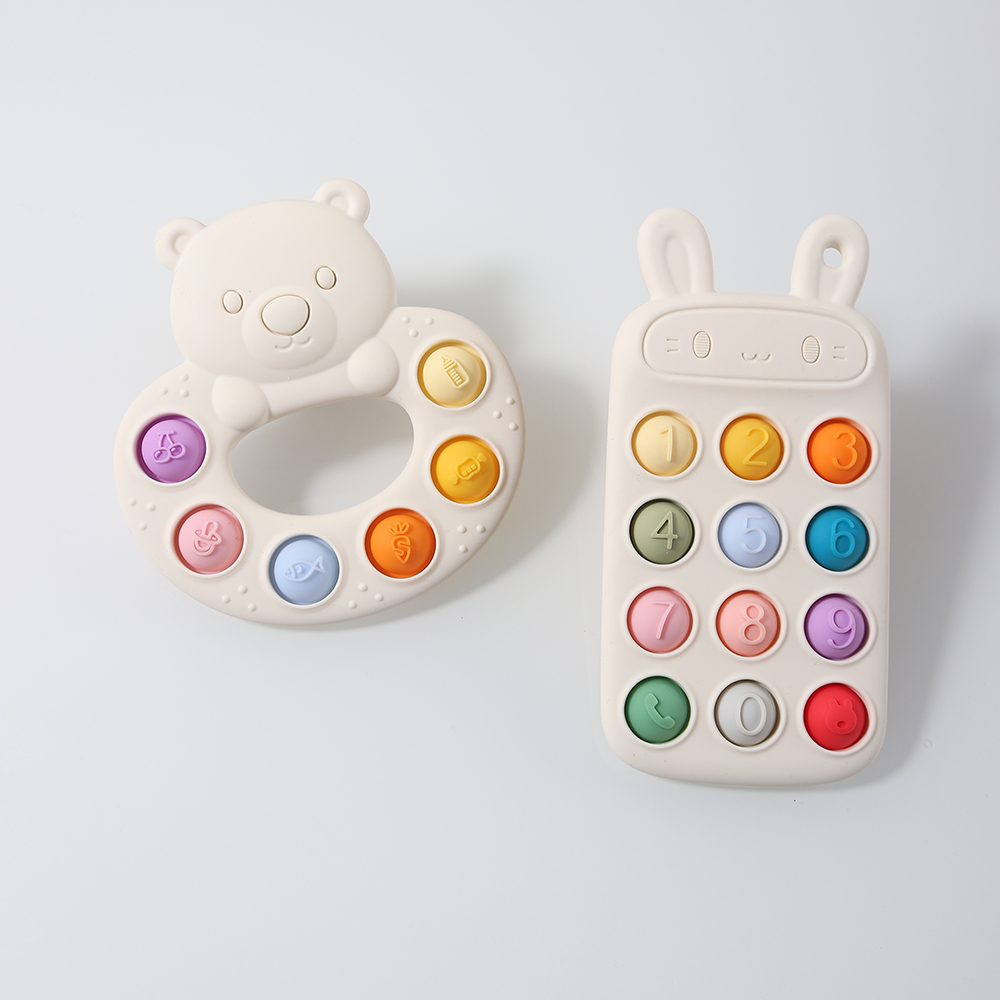 Baby Products Best - NEW Baby Bear Silicone Push Pop
