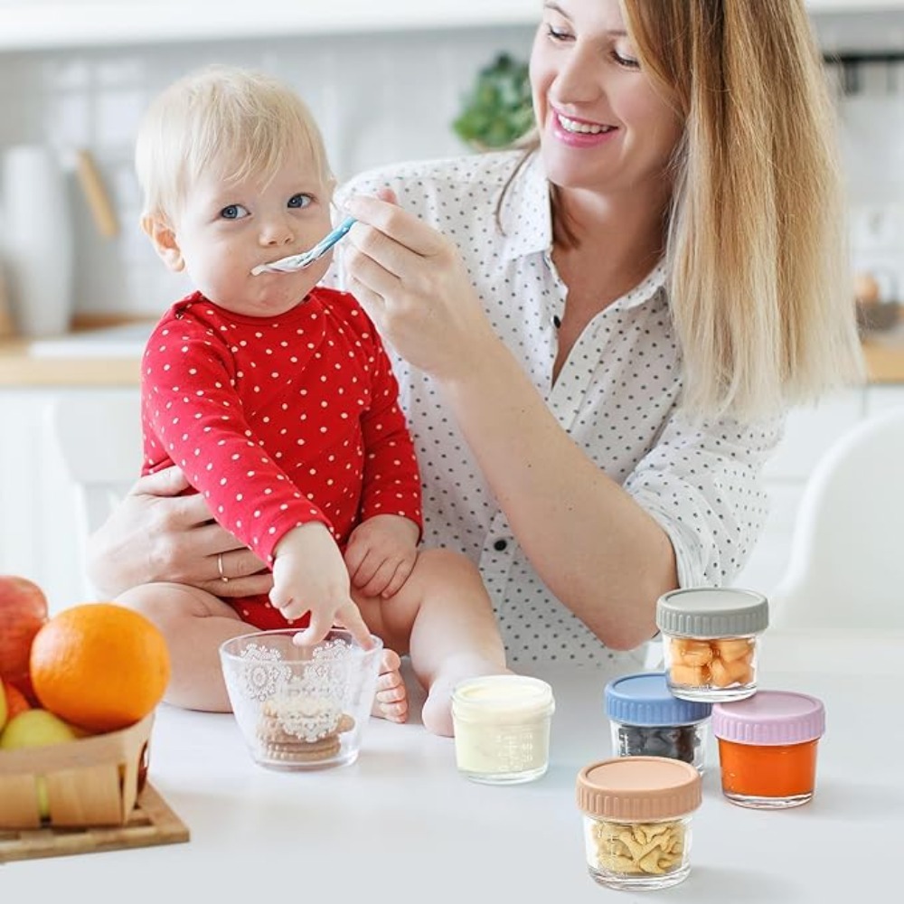 6pcs Mason Jar Glass Baby Food - Baby Food Storage Jar review and price