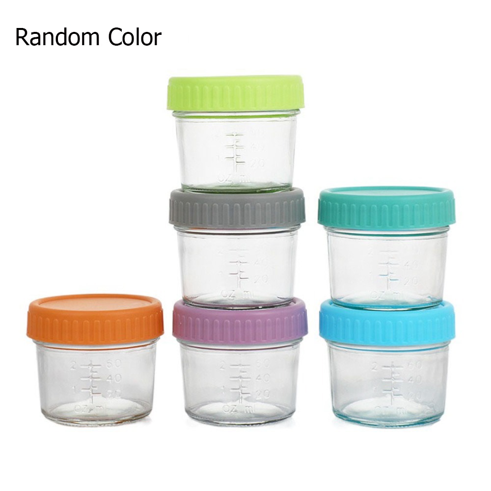 6pcs Multipurpose Glass Baby F - Baby Food Storage Jar review and price