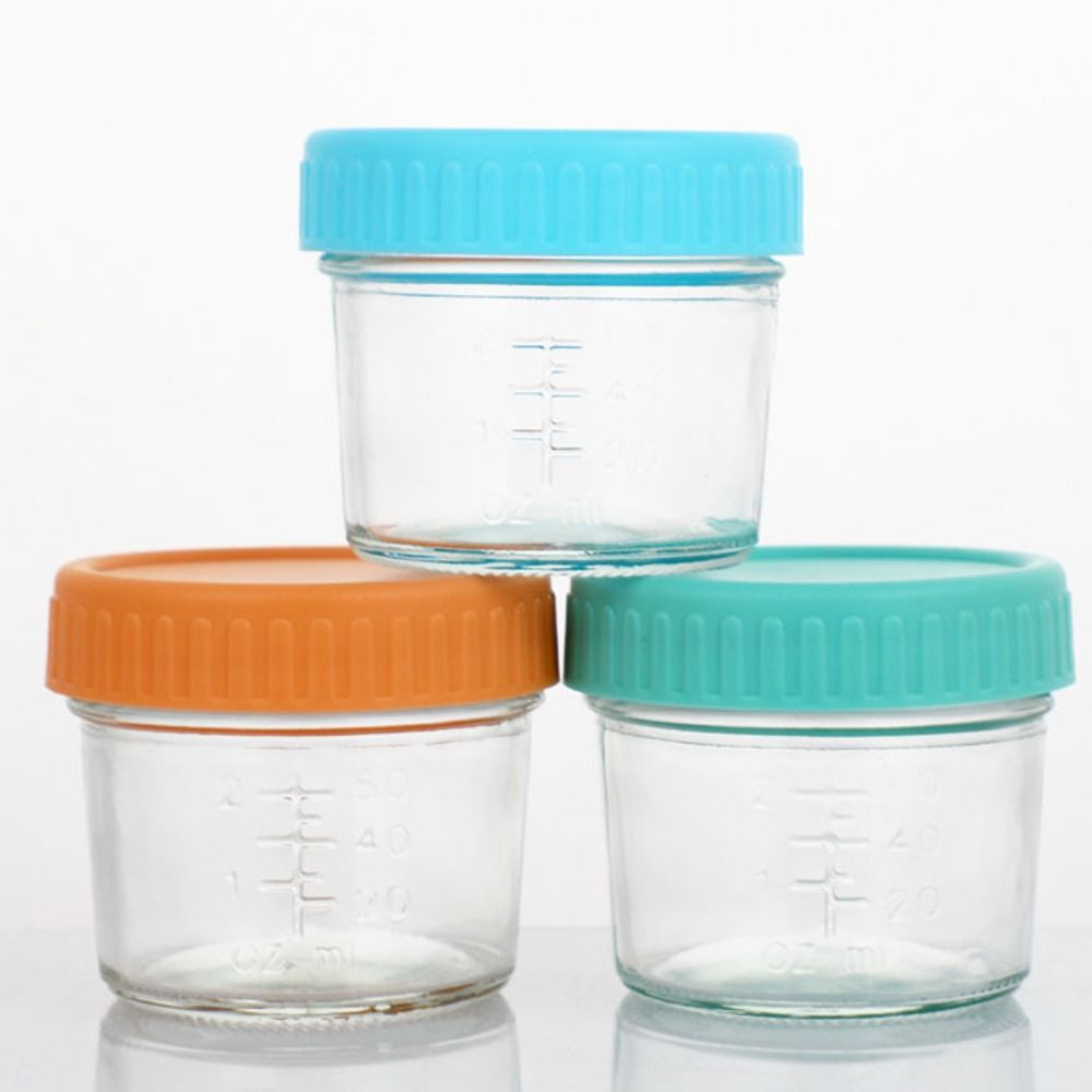 6pcs Multipurpose Glass Baby F - Baby Food Storage Jar review and price