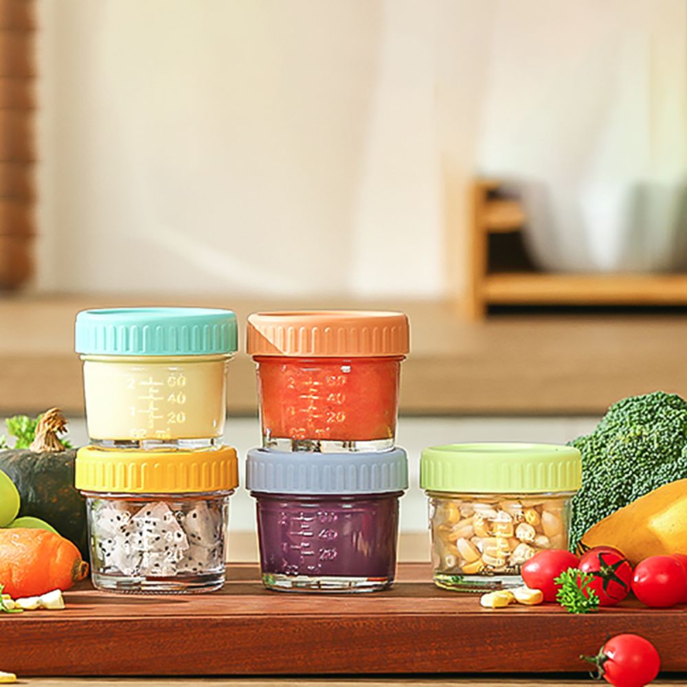 6pcs Glass Baby Food Jar Reusa - Baby Food Storage Jar review and price