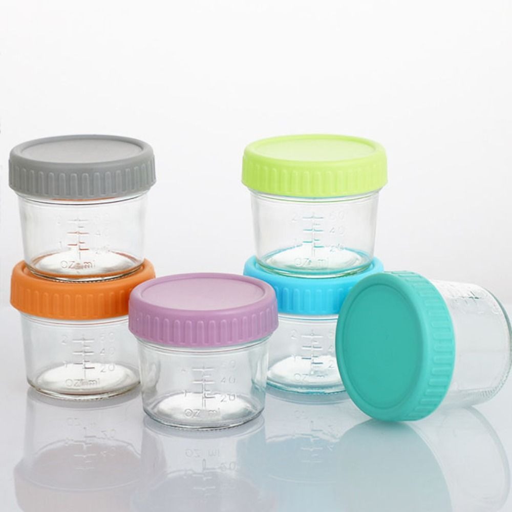 6pcs Glass Baby Food Jar Reusa - Baby Food Storage Jar review and price