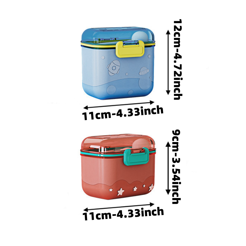Cartoon Rocket Milk Powder Box - Baby Food Storage Jar review and price