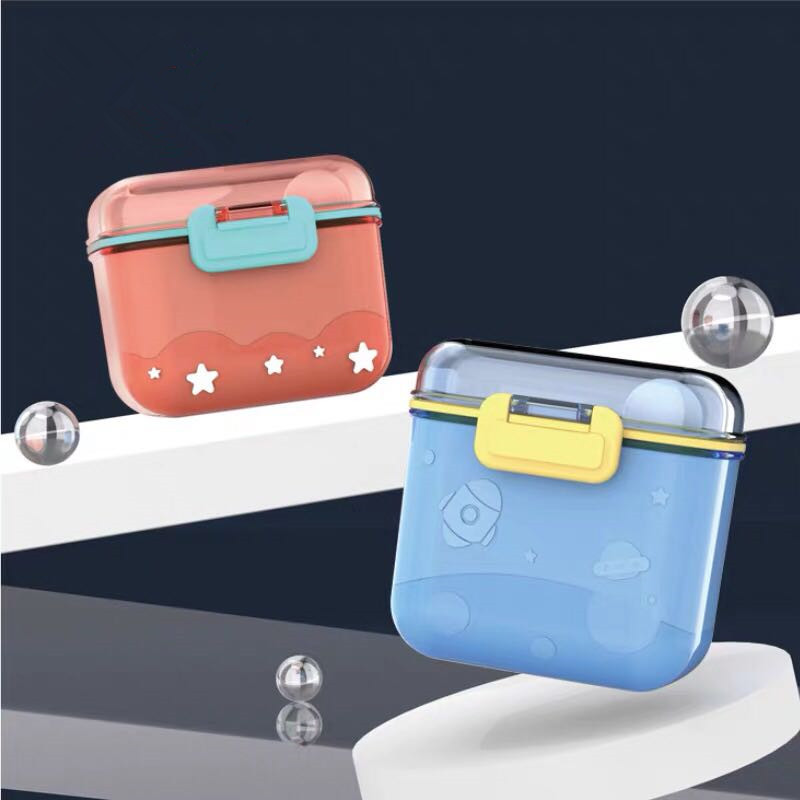 Cartoon Rocket Milk Powder Box - Baby Food Storage Jar review and price